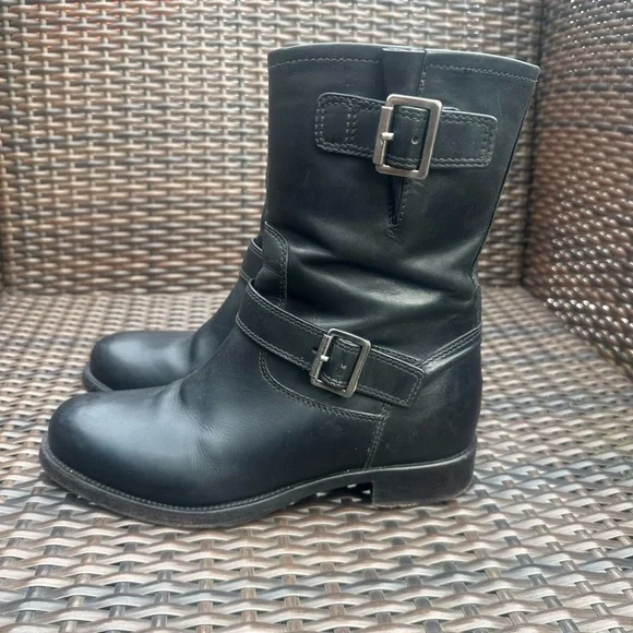 Prada Black Combat & Moto Boots - Picture 4 of 10